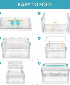 Alternative view of Vtopmart 24 QT Clear Plastic Craft Organizers and Storage Box with Removable Trays and Dividers.Art Supply Organizers and Storage.Ideal Containers for coloring Books.Craft Supplies.1 Pack