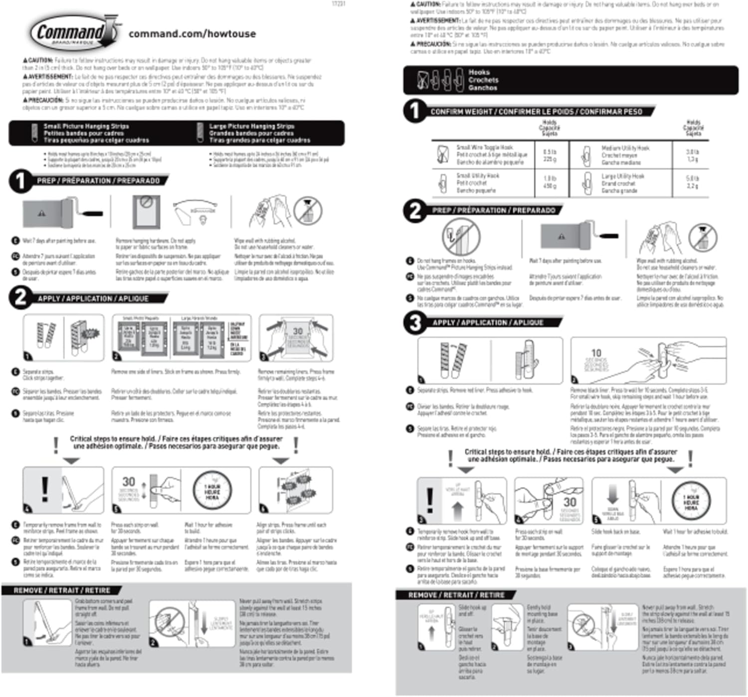 Command Variety Pack. Including 10 Pairs of Picture Hanging Strips. 6 Wire Hooks and 8 Utility Hooks for Hanging Christmas Decorations. Damage Free Hanging Up to 19 Items with Command Strips. 1 Kit - Image 11